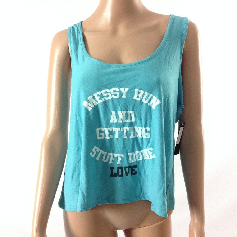 Not A Morning Person Women's Tank Top Blue Size 3X